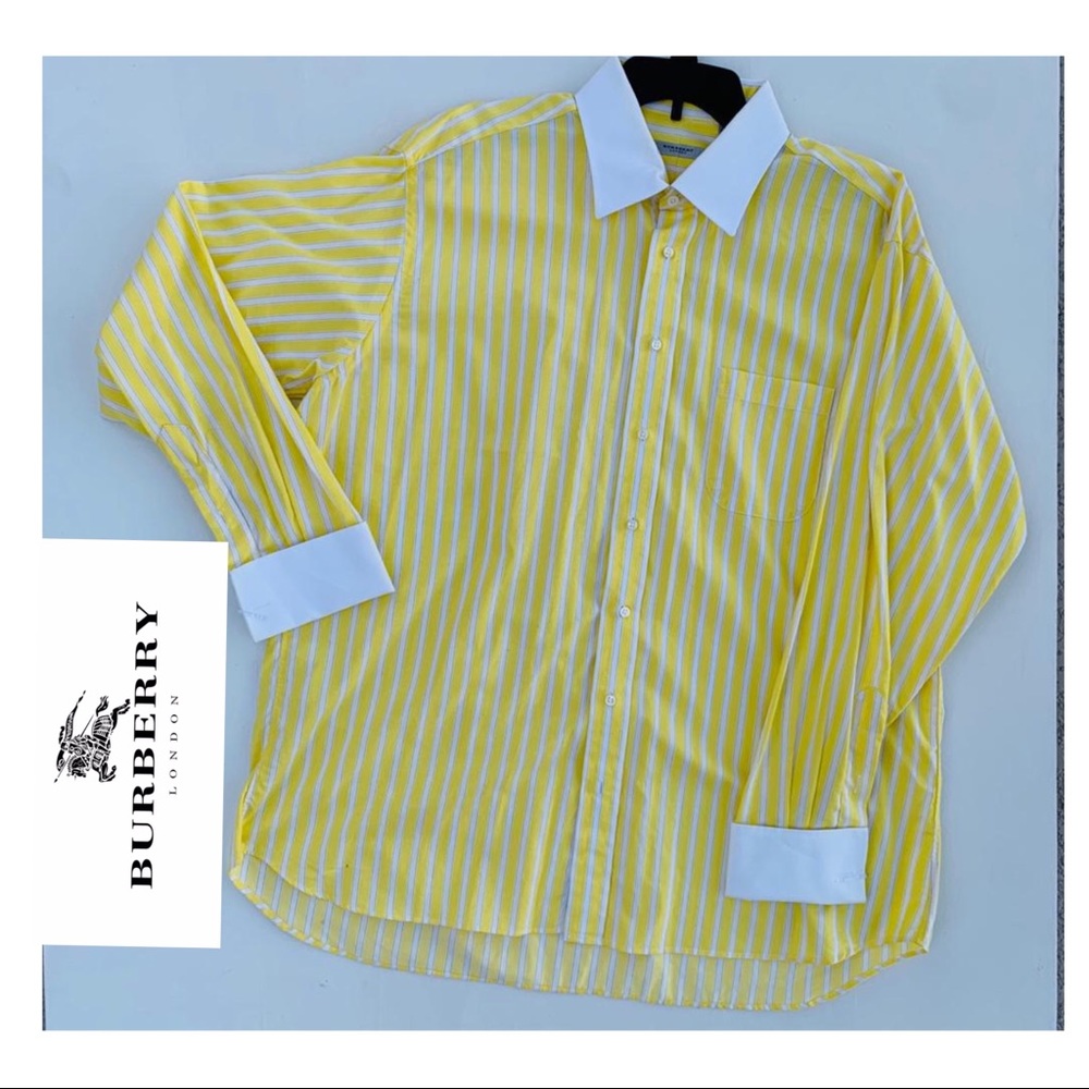 BURBERRY LONDON mens long sleeve dress Shirt 18
